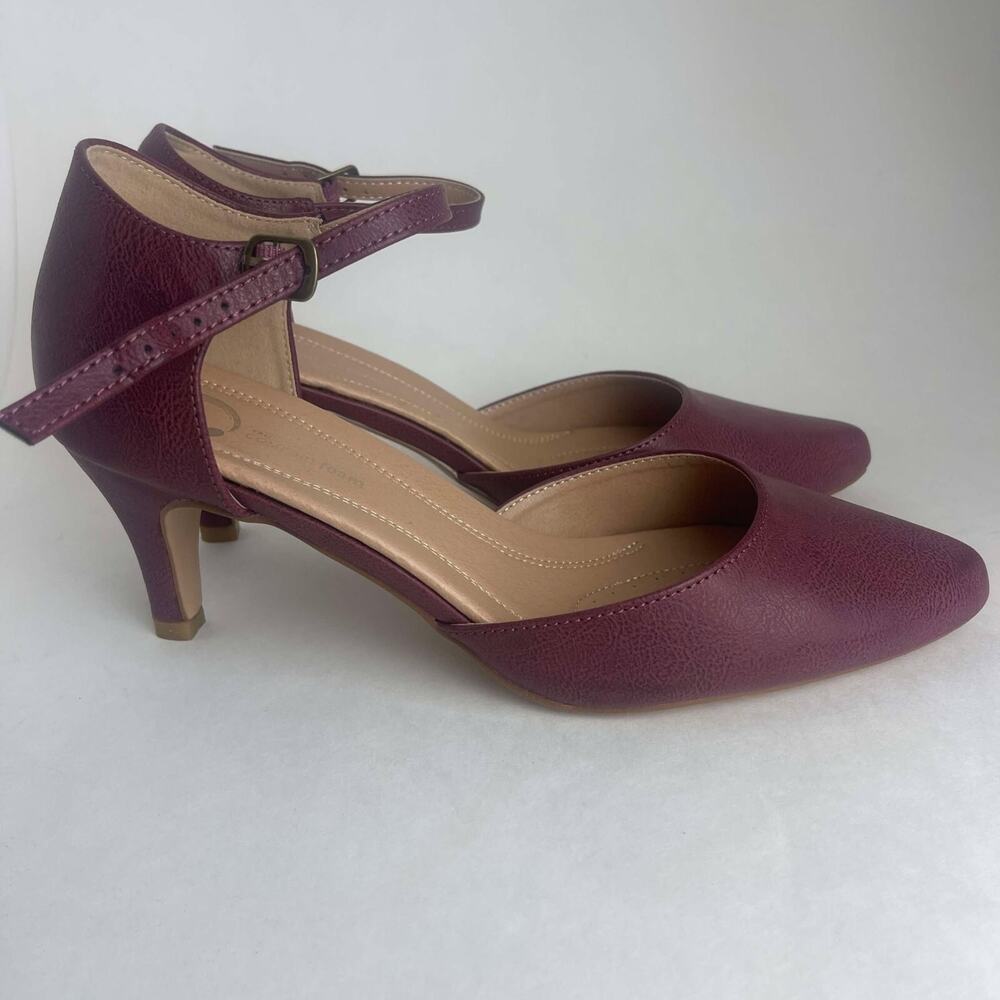 Journee Collection Womens Tru Comfort Foam Bettie Pump Wine Size‎ 10 New No Box - Picture 7 of 9